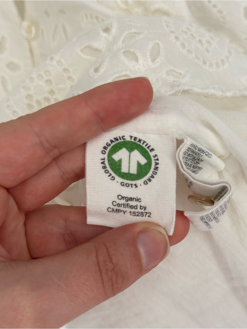 Cleobella Kate Blouse Small White Eyelet Puff Sleeve - Picture 8 of 10